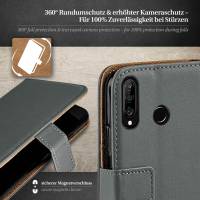 moex Book Case für Huawei P30 Lite New Edition – Klapphülle aus PU Leder mit Kartenfach, Komplett Schutz