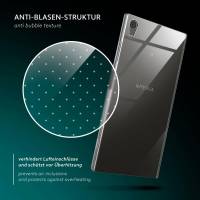 moex Aero Case für Sony Xperia XA1 Plus – Durchsichtige Hülle aus Silikon, Ultra Slim Handyhülle