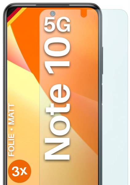 moex FlexProtect Matt für Xiaomi Redmi Note 10 5G – Anti Reflex Schutzfolie für besten Displayschutz, Matt