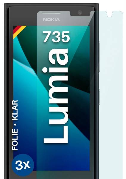 moex FlexProtect Klar für Nokia Lumia 735 – Schutzfolie für unsichtbaren Displayschutz, Ultra klar
