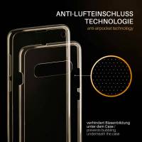 moex Double Case für Samsung Galaxy S10 – 360 Grad Hülle aus Silikon, Rundumschutz beidseitig