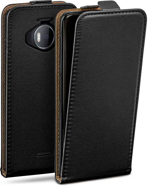moex Flip Case für Microsoft Lumia 950 XL – PU Lederhülle mit 360 Grad Schutz, klappbar