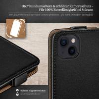 moex Flip Case für Apple iPhone 13 – PU Lederhülle mit 360 Grad Schutz, klappbar