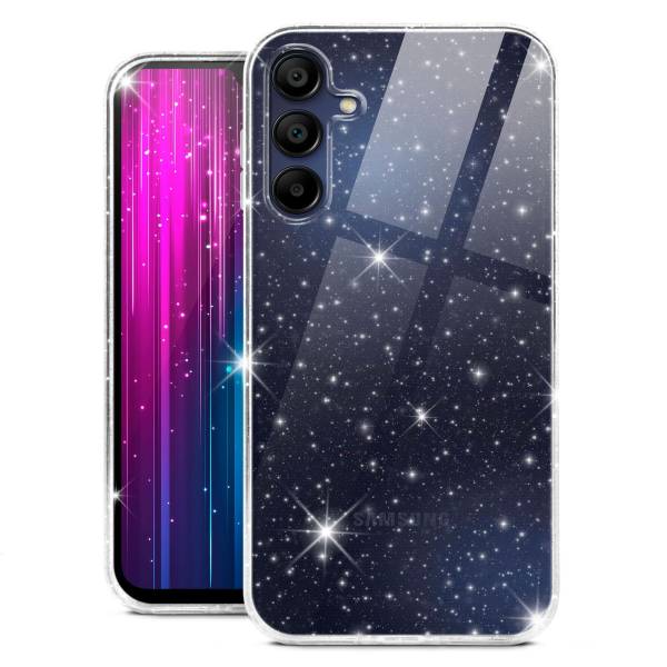 moex Sparky Case Samsung Galaxy A15 5G mit Glitzer Design