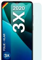 moex FlexProtect Klar für Alcatel 3X (2020) – Schutzfolie für unsichtbaren Displayschutz, Ultra klar