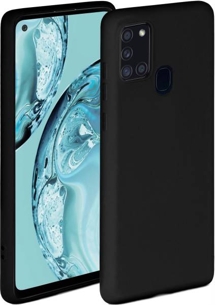 ONEFLOW Soft Case für Samsung Galaxy A21s – weiche Handyhülle aus Silikon mit Kameraschutz