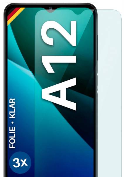 moex FlexProtect Klar für Samsung Galaxy A12 – Schutzfolie für unsichtbaren Displayschutz, Ultra klar
