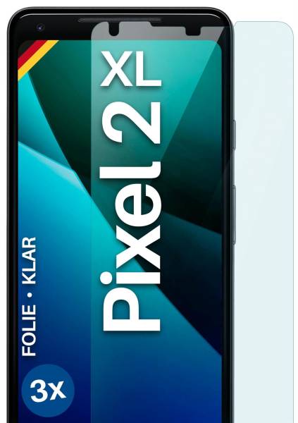 moex FlexProtect Klar für Google Pixel 2 XL – Schutzfolie für unsichtbaren Displayschutz, Ultra klar