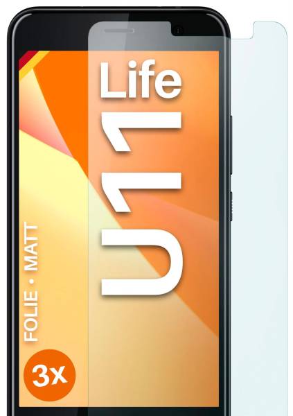 moex FlexProtect Matt für HTC U11 Life – Anti Reflex Schutzfolie für besten Displayschutz, Matt