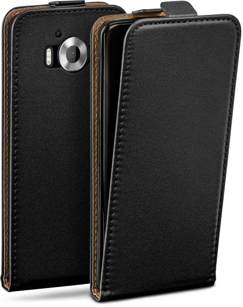 moex Flip Case für Microsoft Lumia 950 – PU Lederhülle mit 360 Grad Schutz, klappbar
