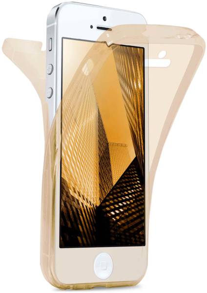 moex Double Case für Apple iPhone 5 – 360 Grad Hülle aus Silikon, Rundumschutz beidseitig
