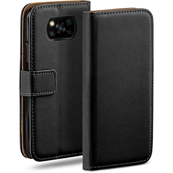 moex Book Case für Poco X3 Pro Klapphülle mit Kartenfach