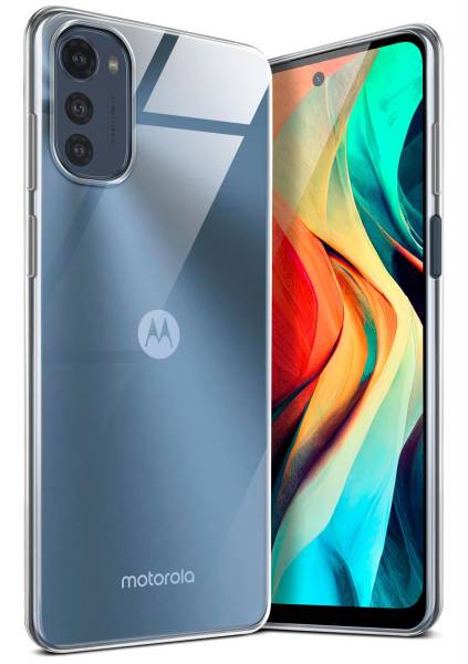 moex Aero Case für Motorola Moto E32s – Durchsichtige Hülle aus Silikon, Ultra Slim Handyhülle
