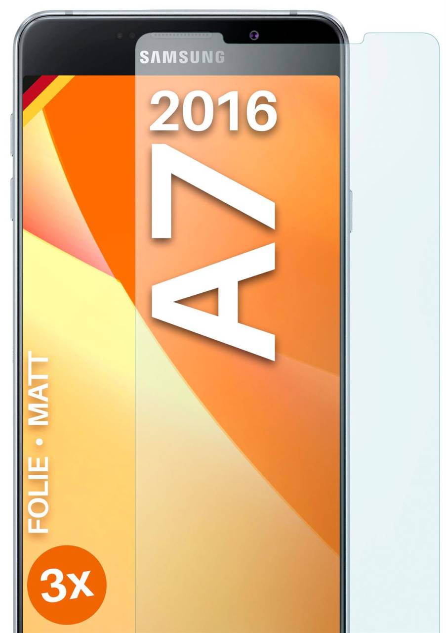 moex FlexProtect Matt für Samsung Galaxy A7 (2016) – Anti Reflex Schutzfolie für besten Displayschutz, Matt