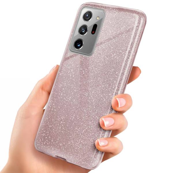 ONEFLOW Glitter Case für Samsung Galaxy Note 20 – Glitzer Hülle aus TPU, designer Handyhülle