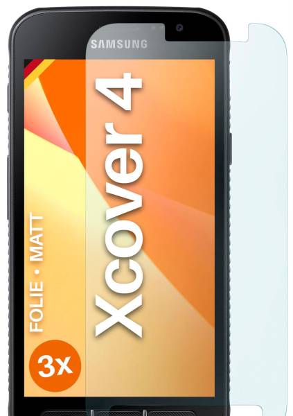 moex FlexProtect Matt für Samsung Galaxy Xcover 4 – Anti Reflex Schutzfolie für besten Displayschutz, Matt
