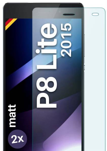 moex ShockProtect Matt für Huawei P8 Lite 2015 – Panzerglas für kratzfesten Displayschutz, Anti Reflex