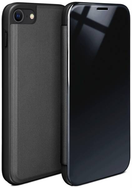 moex Void Case für Apple iPhone SE 2. Generation (2020) – Klappbare 360 Grad Schutzhülle, Hochglanz Klavierlack Optik