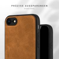 ONEFLOW Pali Case für Apple iPhone SE 2. Generation (2020) – PU Leder Case mit Rückseite aus edlem Kunstleder