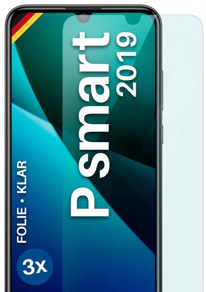 moex FlexProtect Klar für Huawei P smart 2019 – Schutzfolie für unsichtbaren Displayschutz, Ultra klar