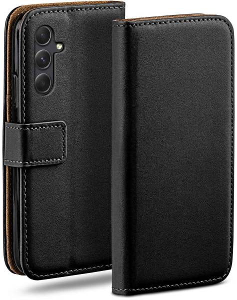 moex Book Case für Samsung Galaxy A54 5G – Klapphülle aus PU Leder mit Kartenfach, Komplett Schutz