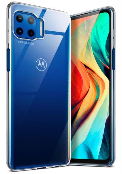 moex Aero Case für Motorola Moto G 5G Plus – Durchsichtige Hülle aus Silikon, Ultra Slim Handyhülle