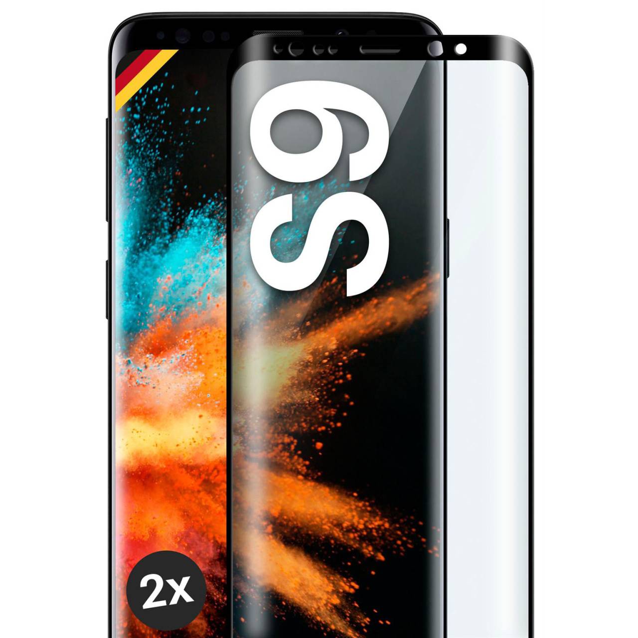 moex CurveProtect Samsung Galaxy S9 Panzerglas 3D Full Screen
