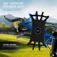 moex Fahrrad-Handyhalterung Gummi – auch für E-Bike – Elastic Pro