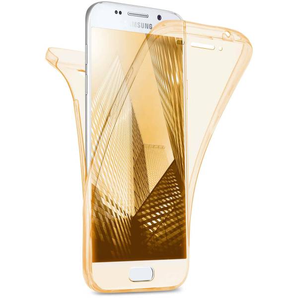 Für Samsung Galaxy A3 (2016) | Beidseitige, klare Silikonhülle | DOUBLE CASE