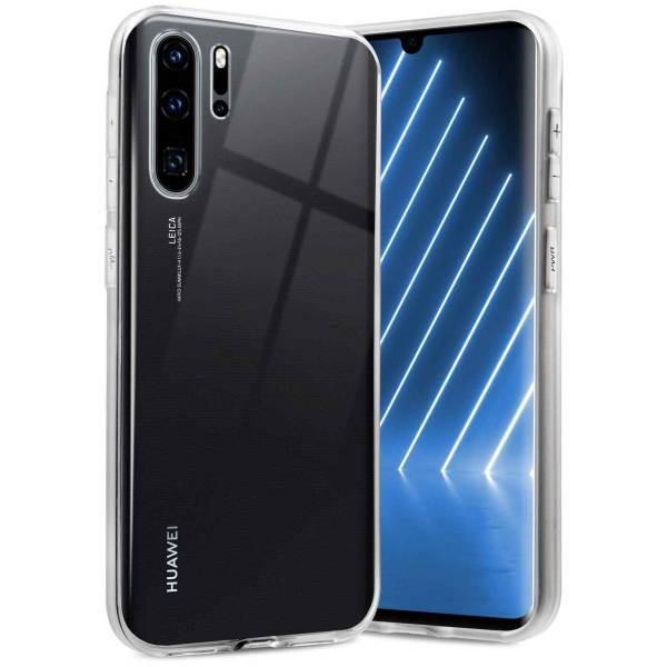 ONEFLOW Clear Case für Huawei P30 Pro – Transparente Hülle aus Soft Silikon, Extrem schlank