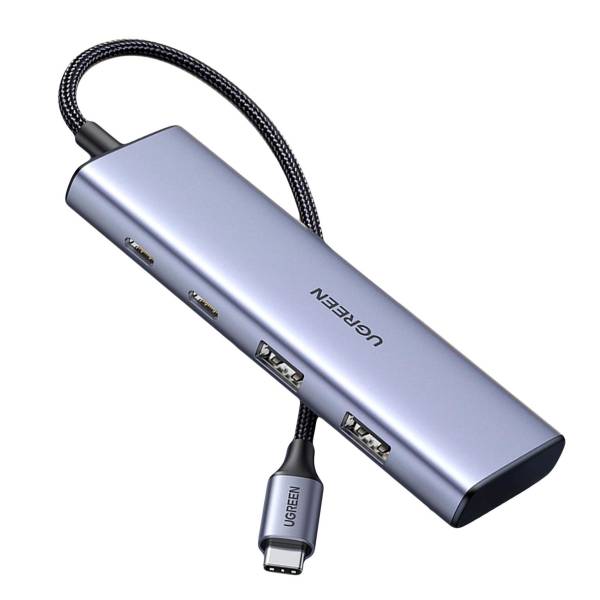 Ugreen Multifunktions-USB-Hub – USB-C für Smartphones und andere Geräte, 2x USB-C und 2x USB-A