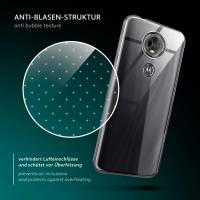 moex Aero Case für Motorola Moto E5 Plus – Durchsichtige Hülle aus Silikon, Ultra Slim Handyhülle