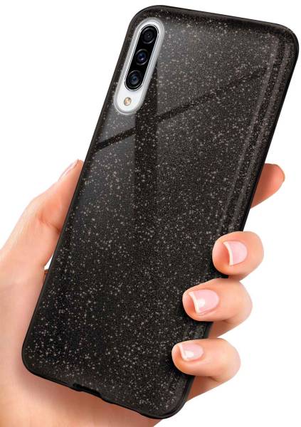 ONEFLOW Glitter Case für Samsung Galaxy A50 – Glitzer Hülle aus TPU, designer Handyhülle