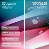 moex ShockProtect Klar für Samsung Galaxy A6 Plus (2018) – Panzerglas für kratzfesten Displayschutz, Ultra klar