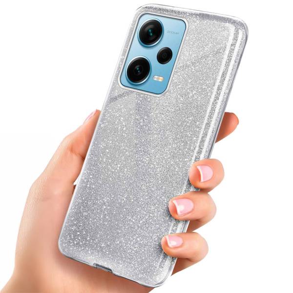 ONEFLOW Glitter Case für Xiaomi Redmi Note 12 5G – Glitzer Hülle aus TPU, designer Handyhülle