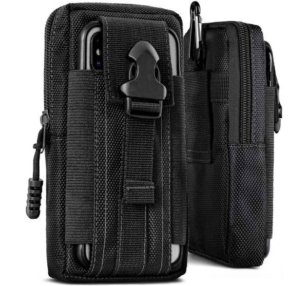 ONEFLOW Survival Case für Xiaomi Redmi A2 – Handy Gürteltasche aus Oxford Nylon mit Karabiner