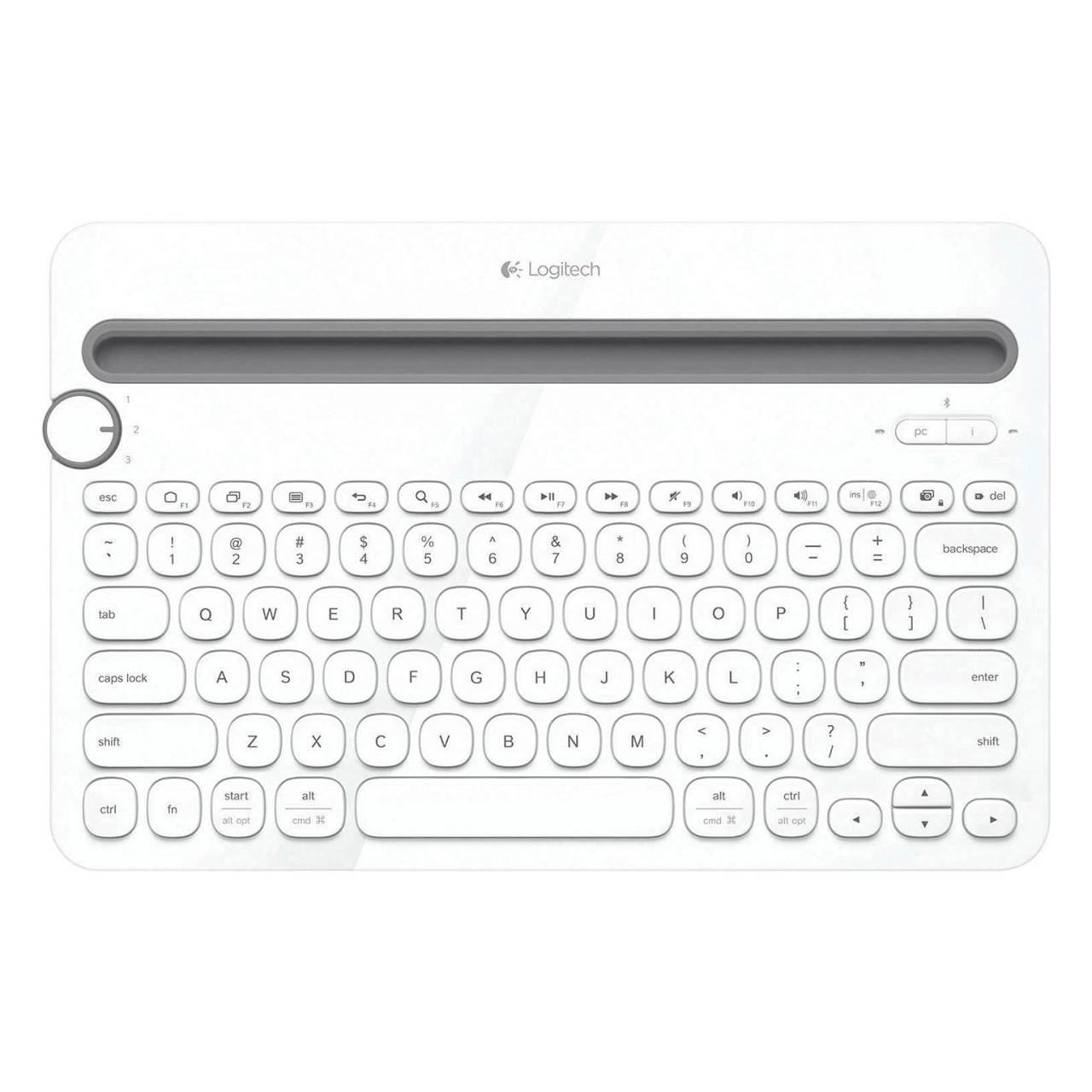 Logitech K480 Deutsch Bluetooth-Tastatur – Kabellos, Multi-Device, für Smartphone und Tablet geeignet
