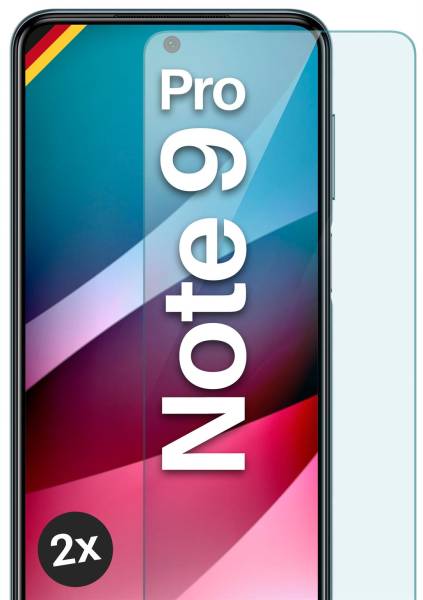 moex ShockProtect Klar für Xiaomi Redmi Note 9 Pro – Panzerglas für kratzfesten Displayschutz, Ultra klar