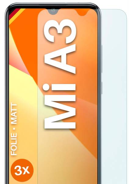 moex FlexProtect Matt für Xiaomi Mi A3 – Anti Reflex Schutzfolie für besten Displayschutz, Matt