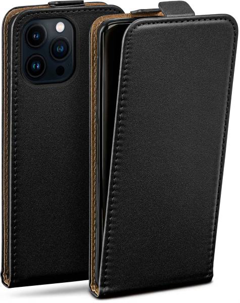 moex Flip Case für Apple iPhone 14 Pro Max – PU Lederhülle mit 360 Grad Schutz, klappbar