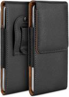 moex Plug Case für Sony Xperia E4 – Handy Gürteltasche aus PU Leder mit Magnetverschluss
