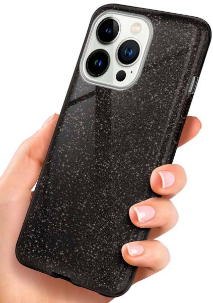 ONEFLOW Glitter Case für Apple iPhone 13 Pro – Glitzer Hülle aus TPU, designer Handyhülle