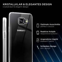 ONEFLOW Clear Case für Samsung Galaxy A5 (2016) – Transparente Hülle aus Soft Silikon, Extrem schlank