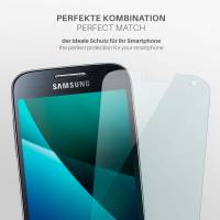 moex FlexProtect Klar für Samsung Galaxy S4 Mini – Schutzfolie für unsichtbaren Displayschutz, Ultra klar