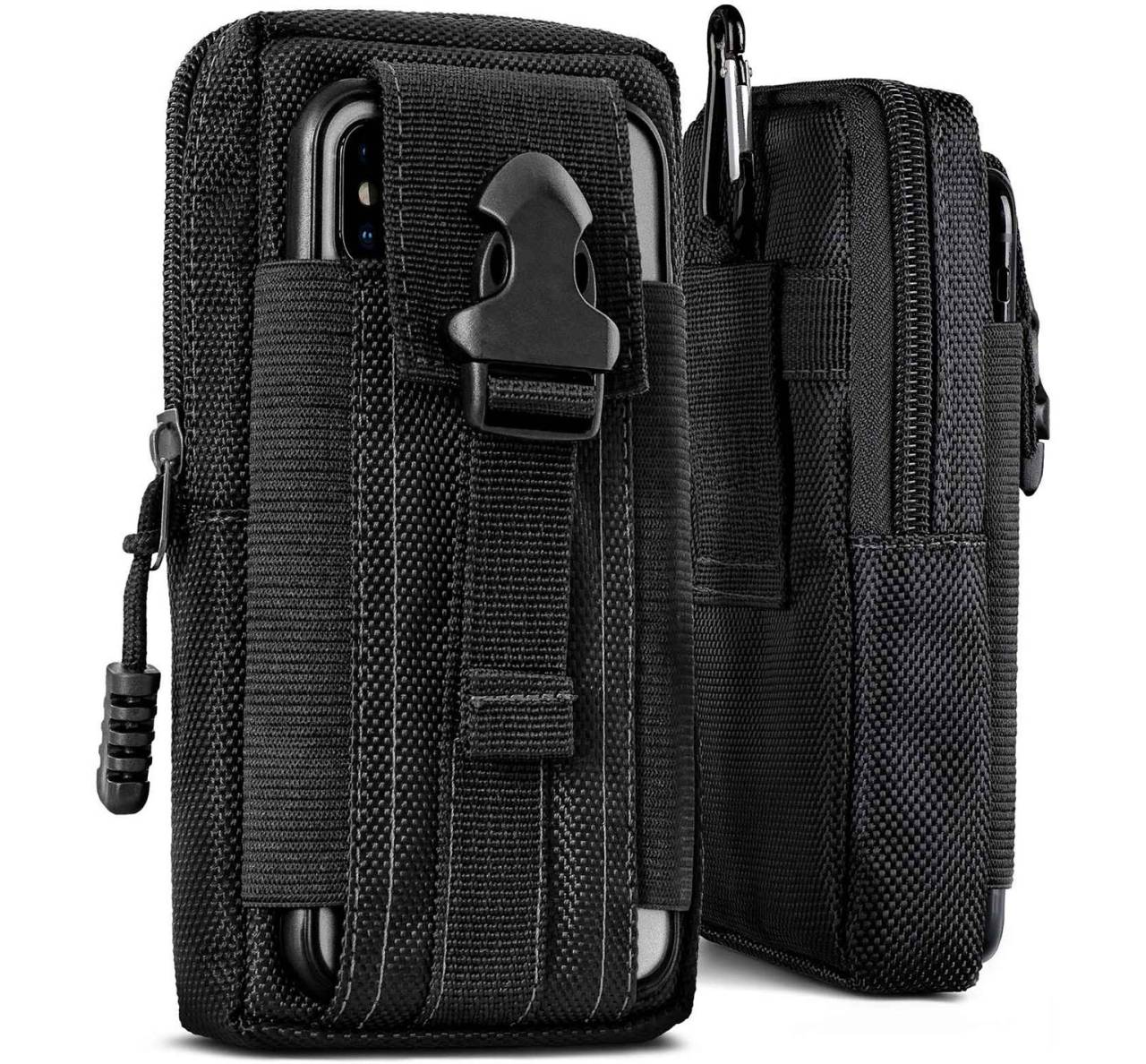 ONEFLOW Survival Case für Motorola Moto G54 5G – Handy Gürteltasche aus Oxford Nylon mit Karabiner