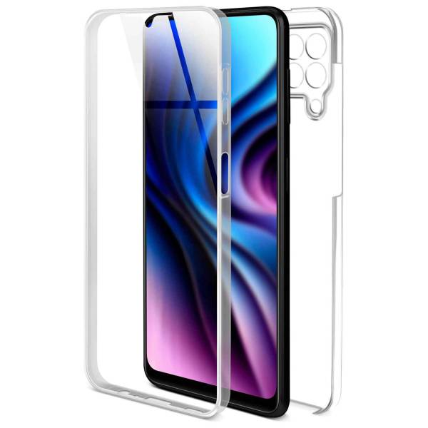 ONEFLOW Touch Case für Samsung Galaxy A22 (4G) – 360 Grad Full Body Schutz, komplett beidseitige Hülle