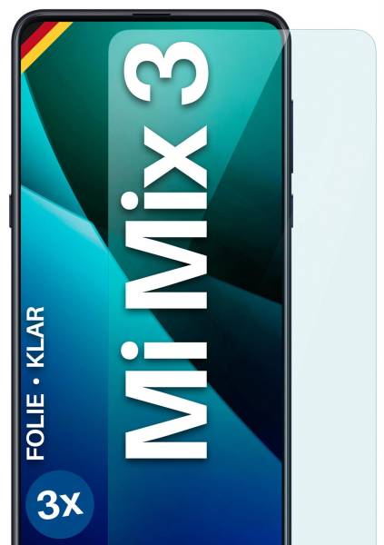 moex FlexProtect Klar für Xiaomi Mi Mix 3 – Schutzfolie für unsichtbaren Displayschutz, Ultra klar