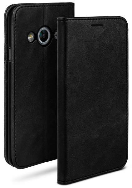 moex Casual Case für Samsung Galaxy Xcover 3 – 360 Grad Schutz Booklet, PU Lederhülle mit Kartenfach