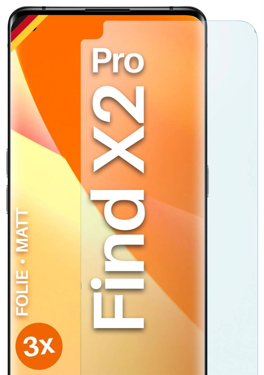 moex FlexProtect Matt für Oppo Find X2 Pro – Anti Reflex Schutzfolie für besten Displayschutz, Matt