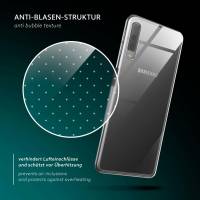 moex Aero Case für Samsung Galaxy A7 (2018) – Durchsichtige Hülle aus Silikon, Ultra Slim Handyhülle